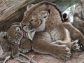 survival_of_the_cuddliest__smilodon_fatalis_family_by_psithyrus-d5rcme4.jpg
